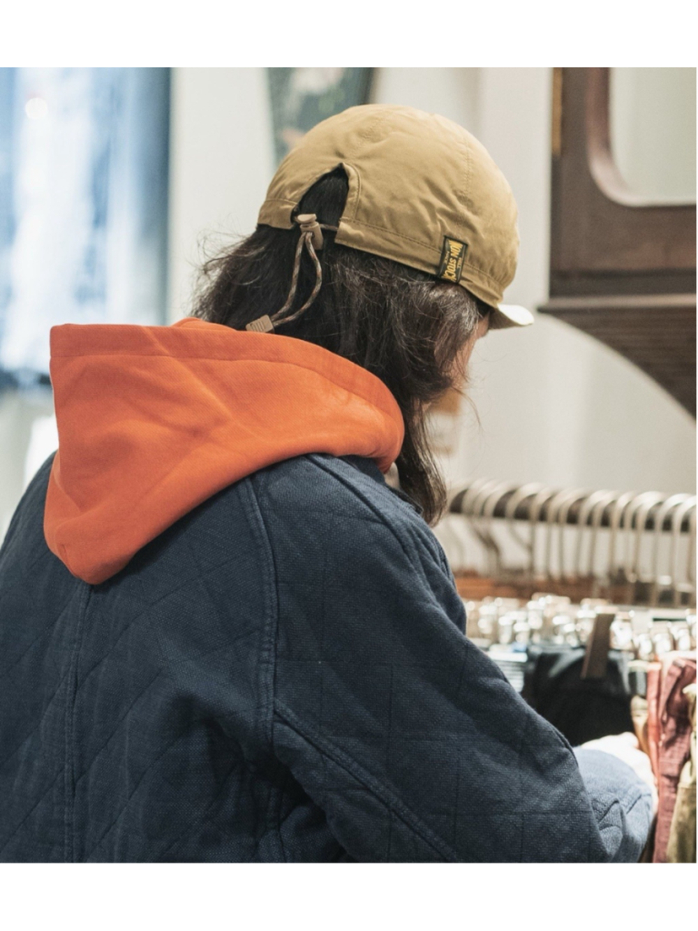 Reversible Hat Outdoor Waterproof Cap Soft Brim Baseball Cap Foldable 7-3/4